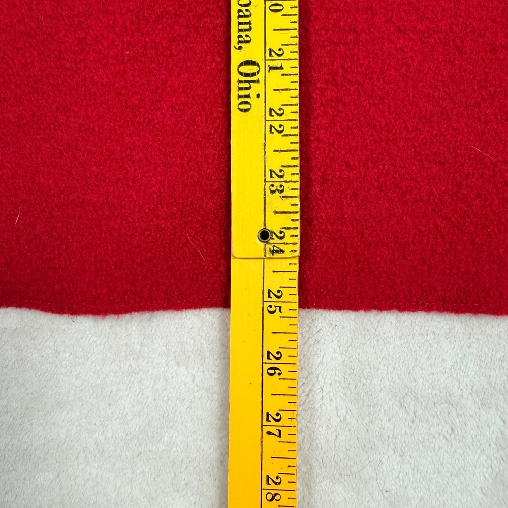 Lands End Red Wool Button Front Collared Jacket W… - image 6